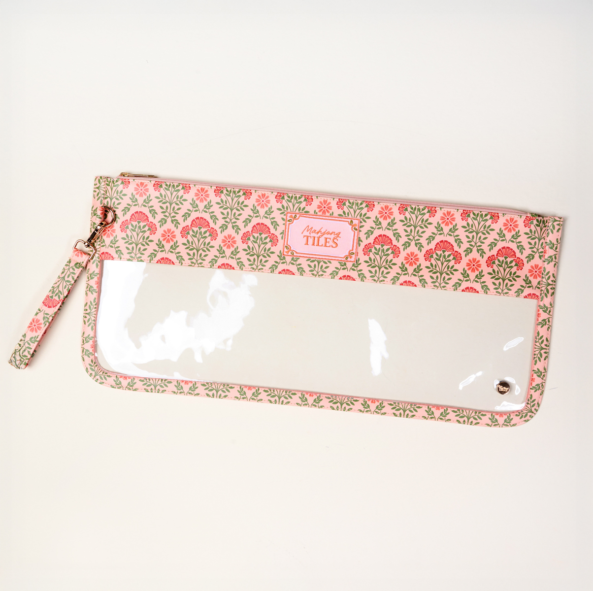Picture of Mahjong Tile Keeper Pouch-Everbloom Dusty Rose
