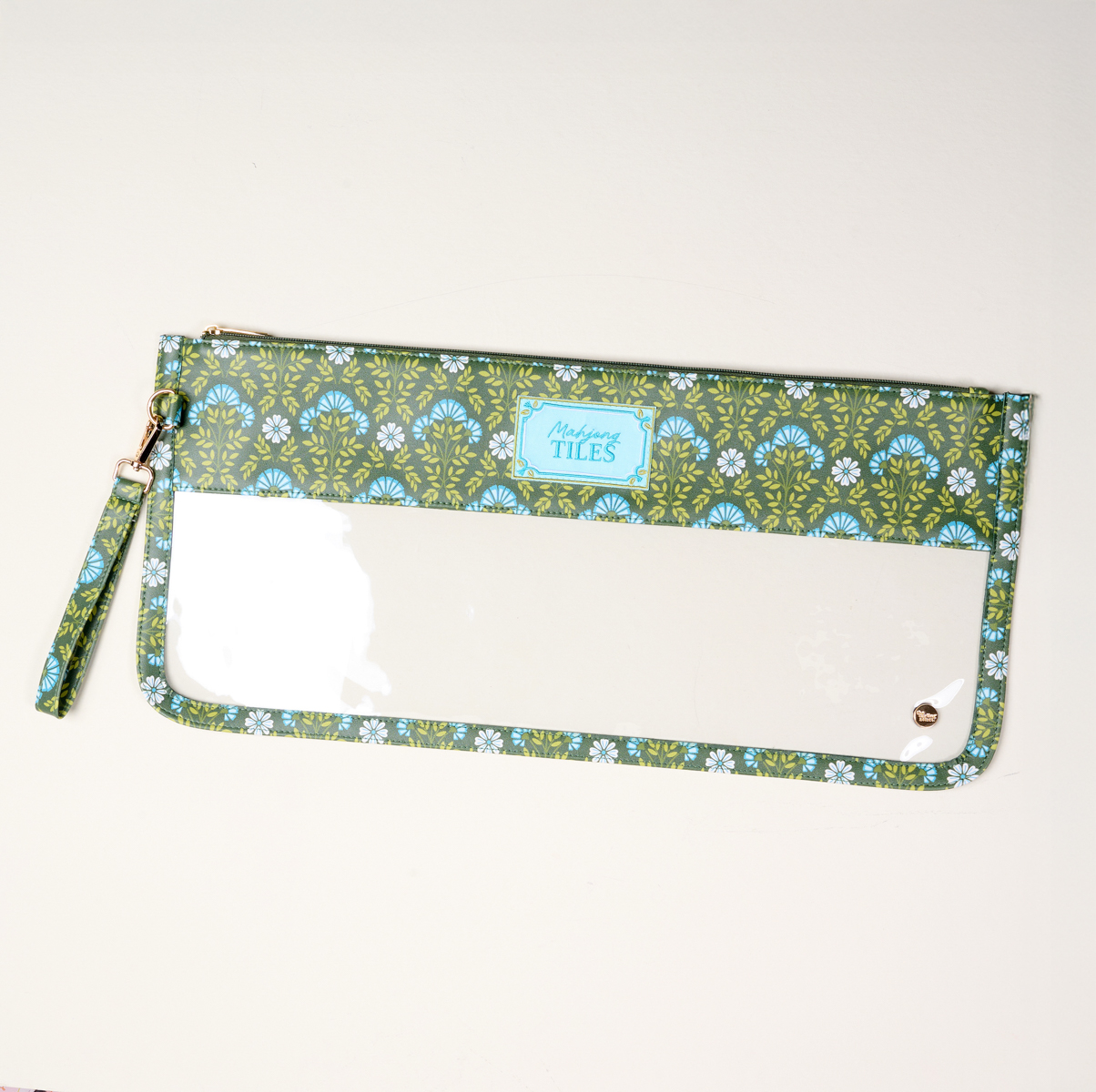 Picture of Mahjong Tile Keeper Pouch-Everbloom Forest Green
