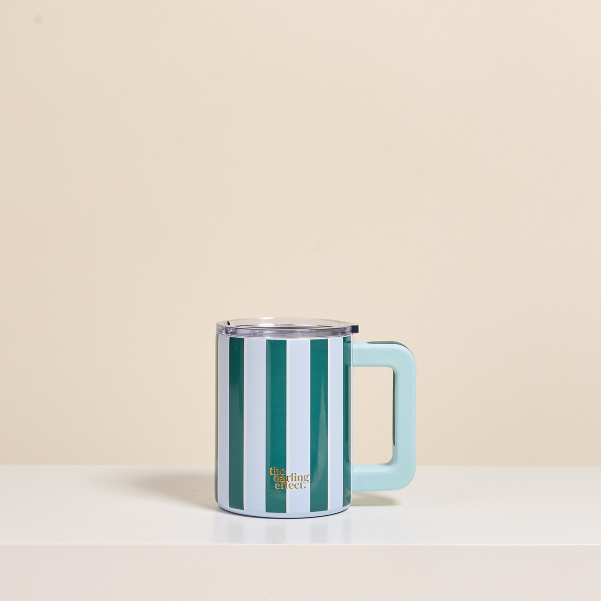 Picture of 14 oz Insulated Mug-Sicily Stripes Teal