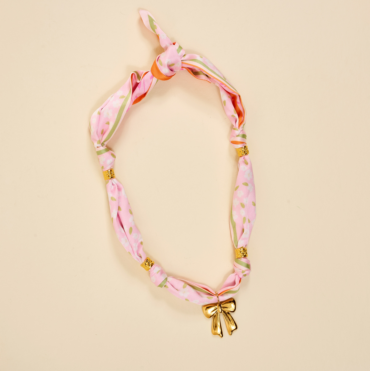Picture of Make a Statement Scarf Necklace-Blushing Hour