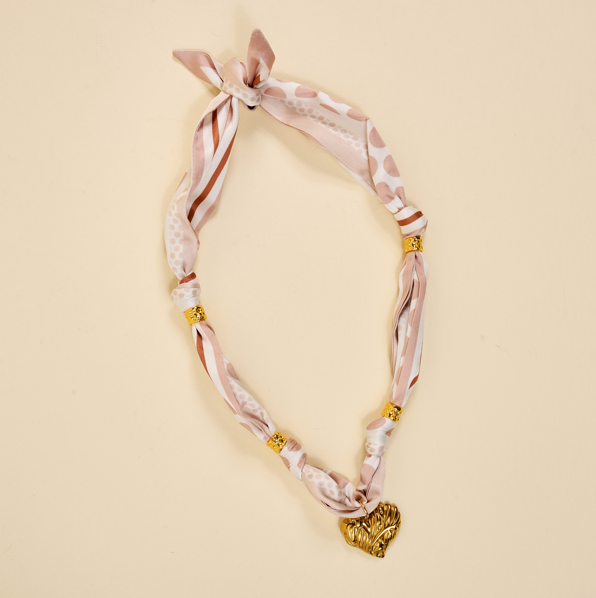 Picture of Make a Statement Scarf Necklace-Desert Dune