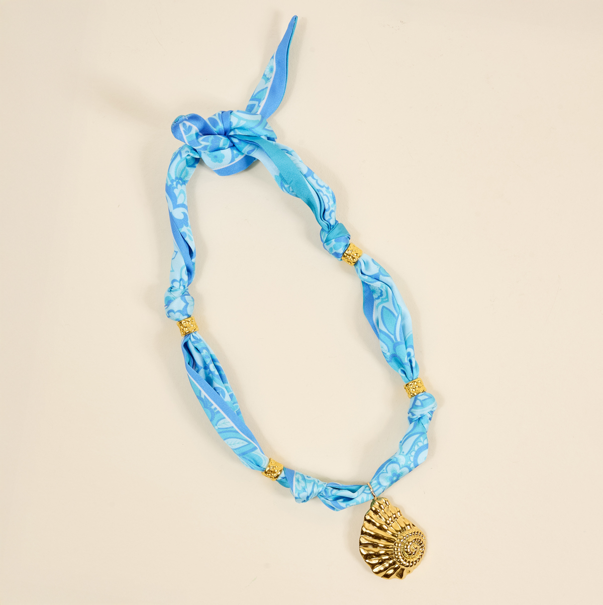Picture of Make a Statement Scarf Necklace-Ocean Muse
