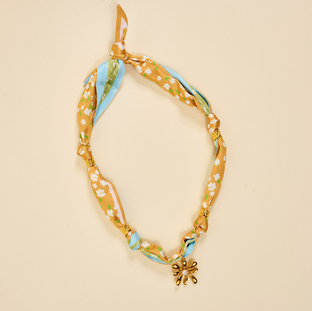 Picture of Make a Statement Scarf Necklace-Sunlit Bloom