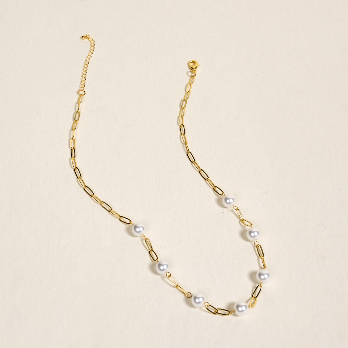 Picture of Pearl Paperclip Necklace Chain