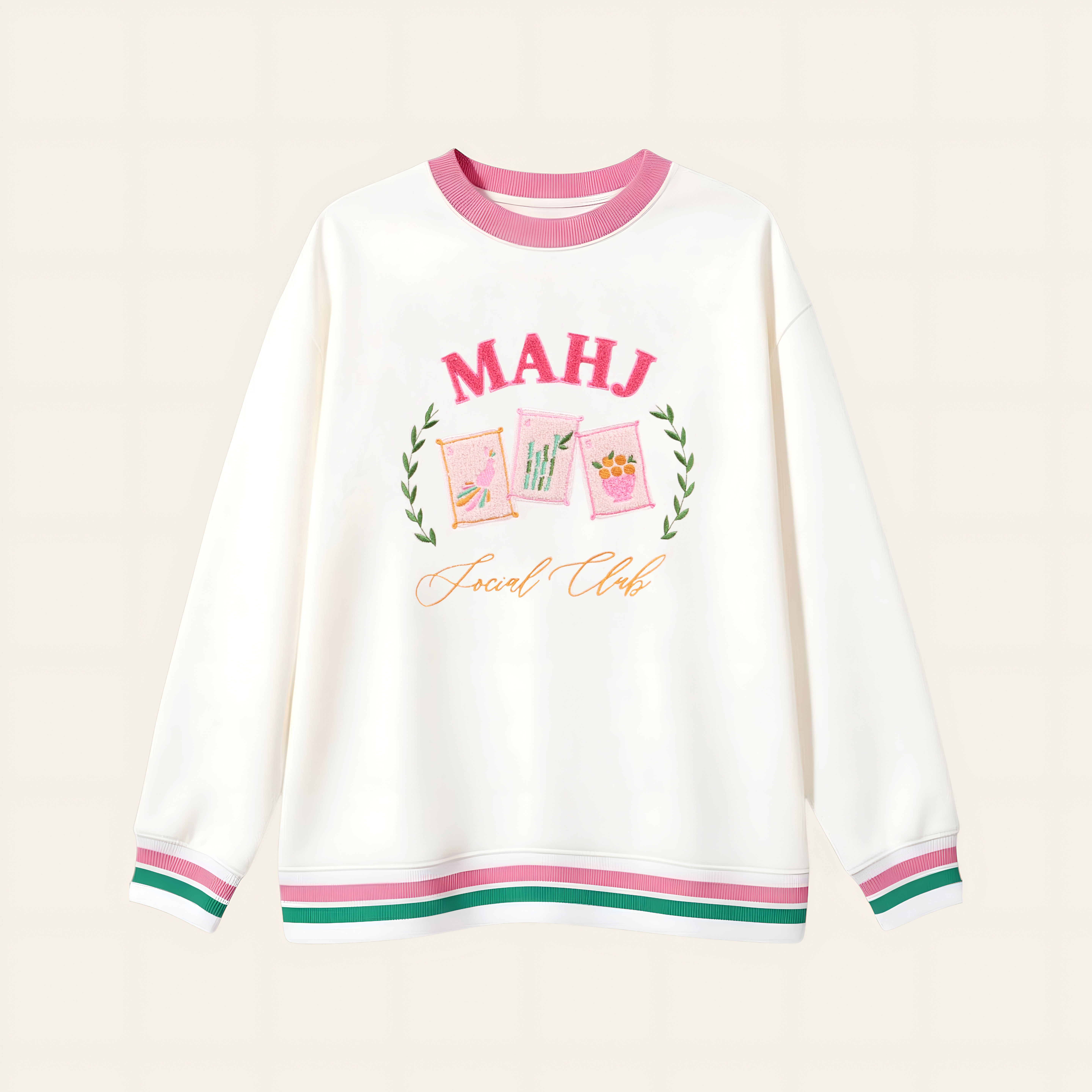 Picture of Oversized Crew-XL-Mahjong Social Club