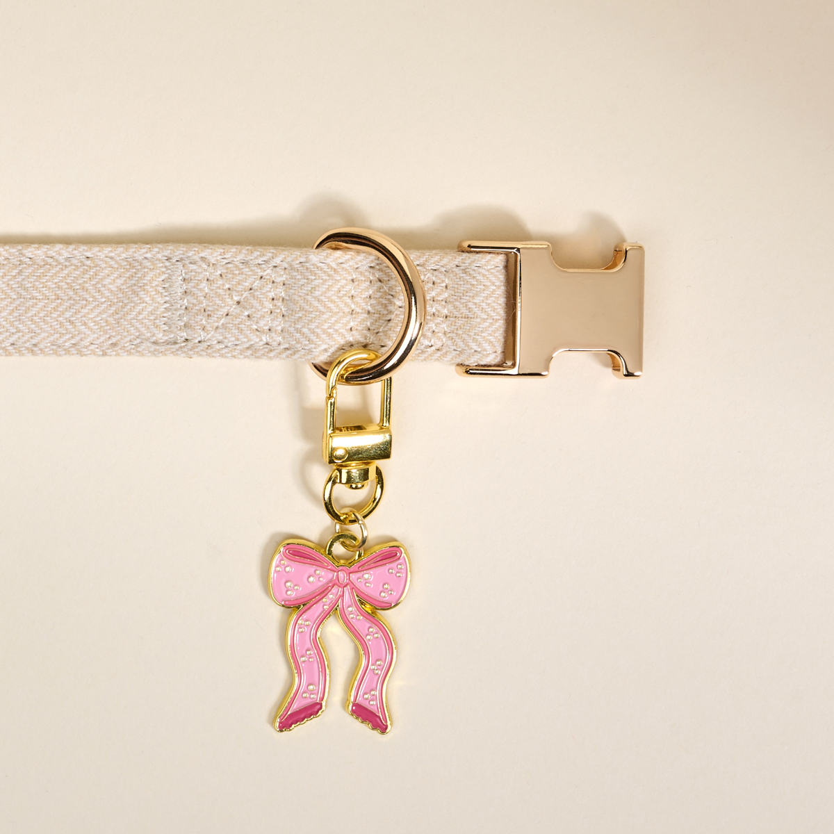 Picture of Pawfect Collar Charm-Bow Pink