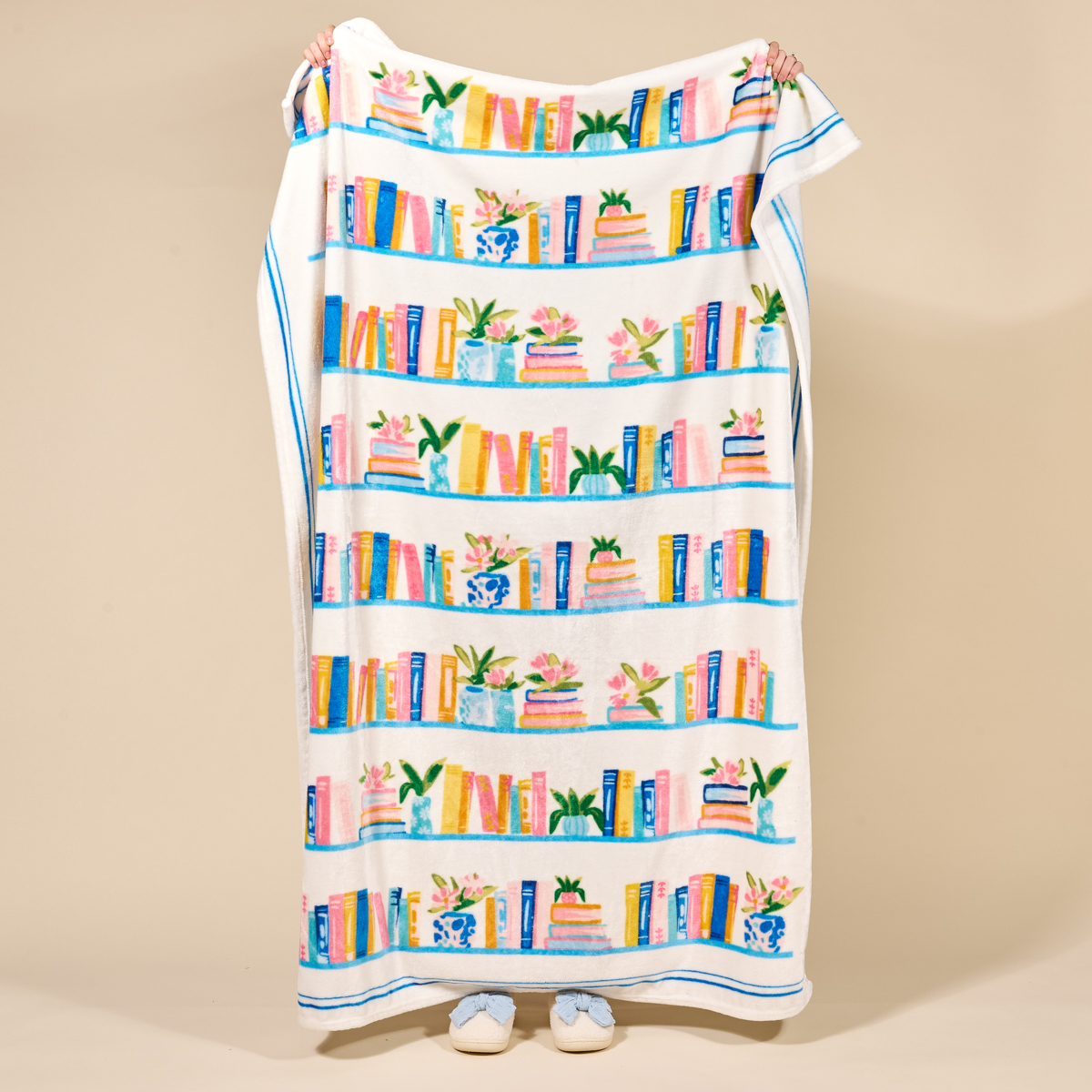 Picture of Snuggle Up Plush Blanket-Book Shelfie