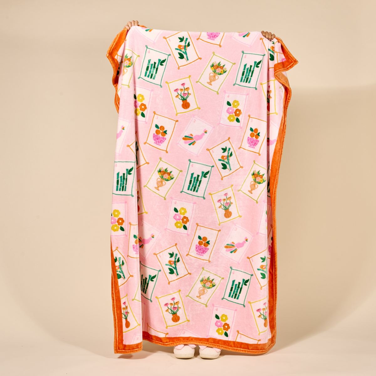 Picture of Snuggle Up Plush Blanket-It's Mahj Time
