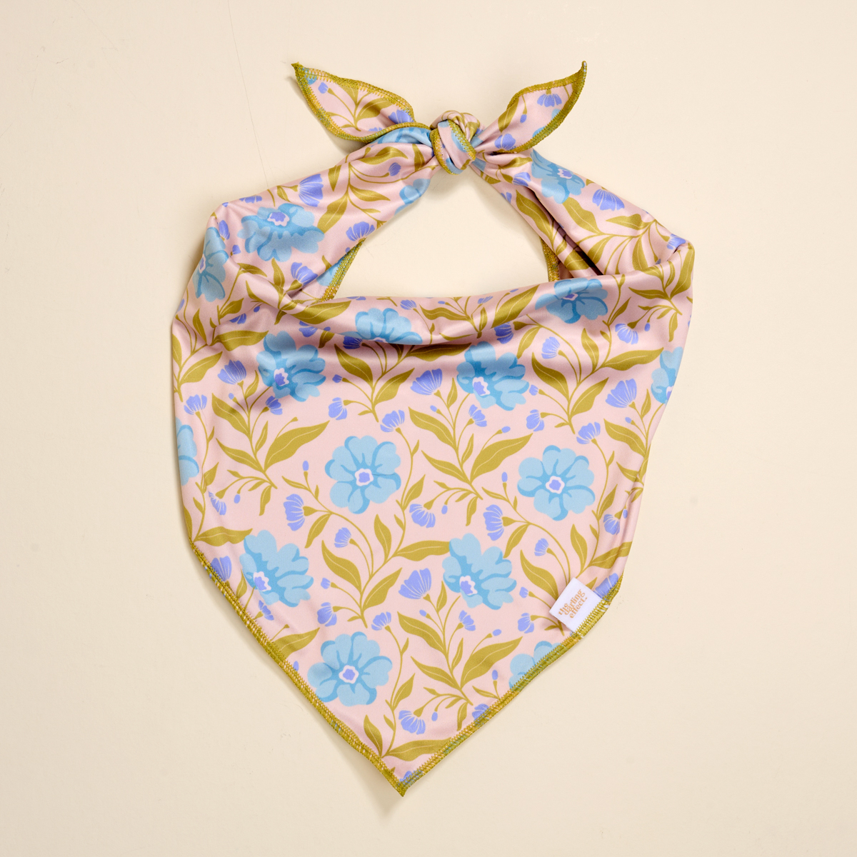 Picture of Bow-Wow Pet Bandana-L/XL-Poppin' Petals Aqua