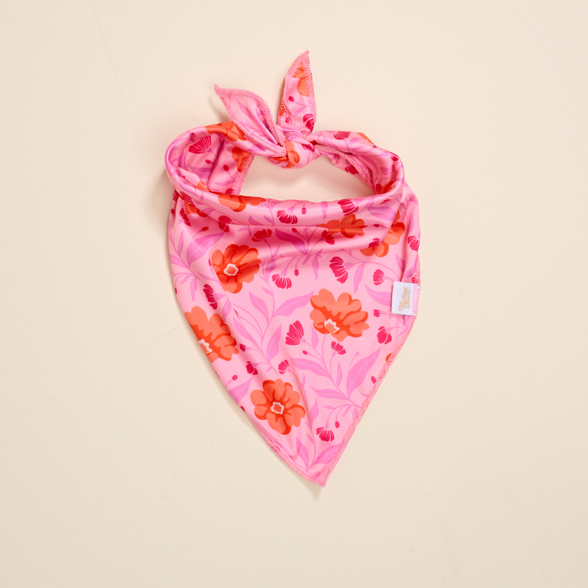 Picture of Bow-Wow Pet Bandana-S/M-Poppin' Petals Hot Pink