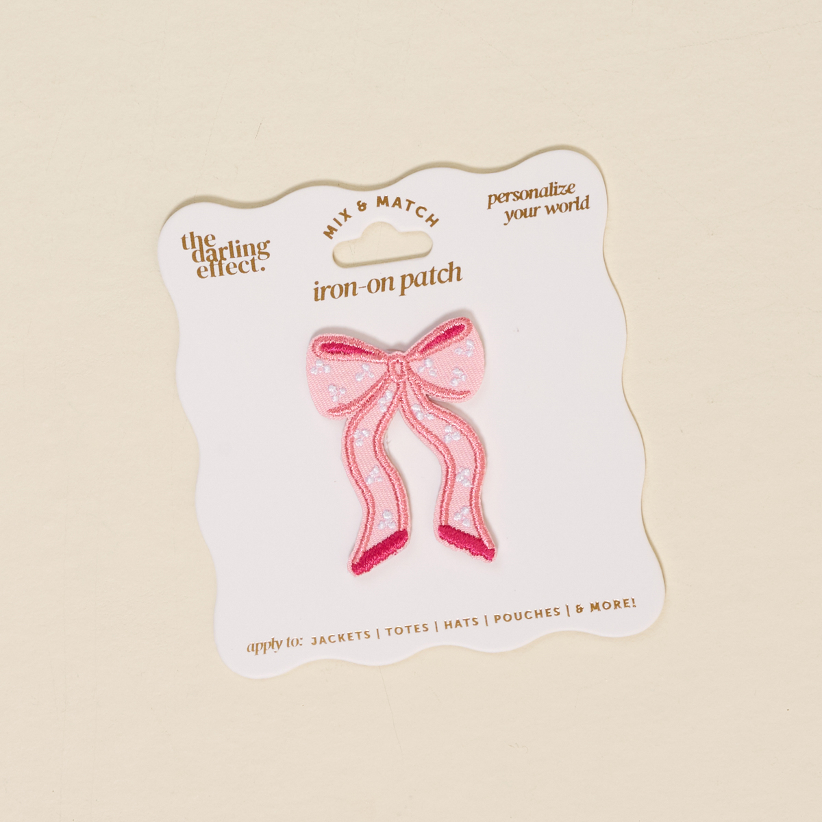 Picture of Mix & Match Iron-On Patch-Bow Pink