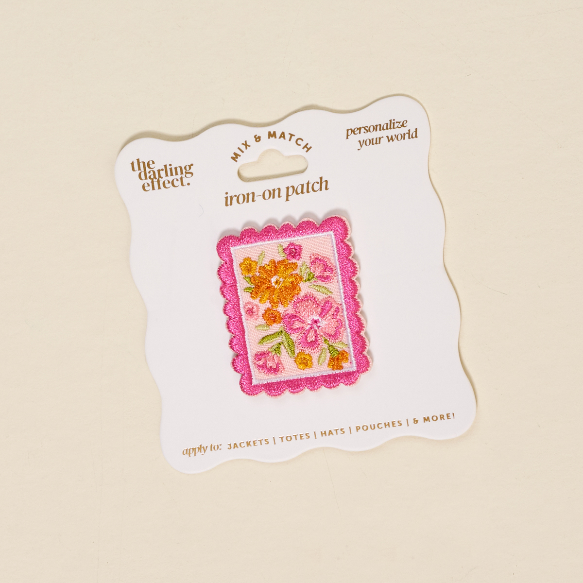 Picture of Mix & Match Iron-On Patch-Petal Postage Stamp
