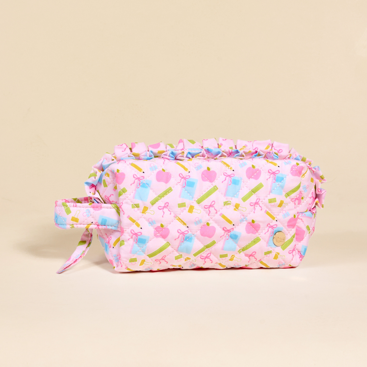 Picture of Essentials Quilted Cosmetic Pouch-School's In Sess