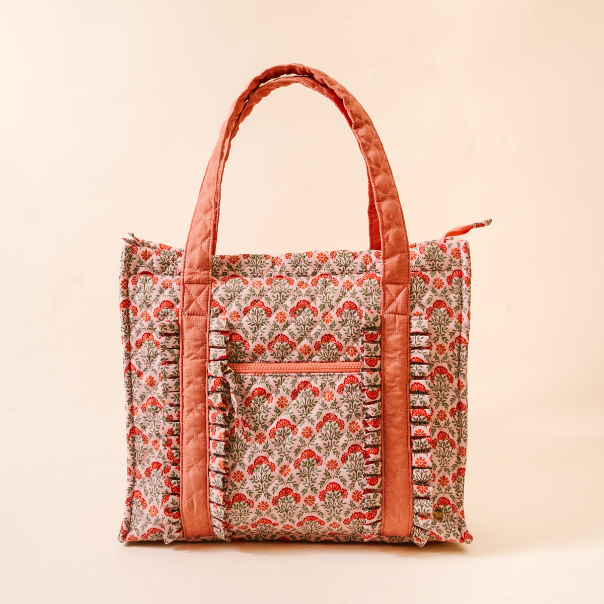 Picture of The Everyday Quilted Tote Bag-Everbloom Dusty Rose