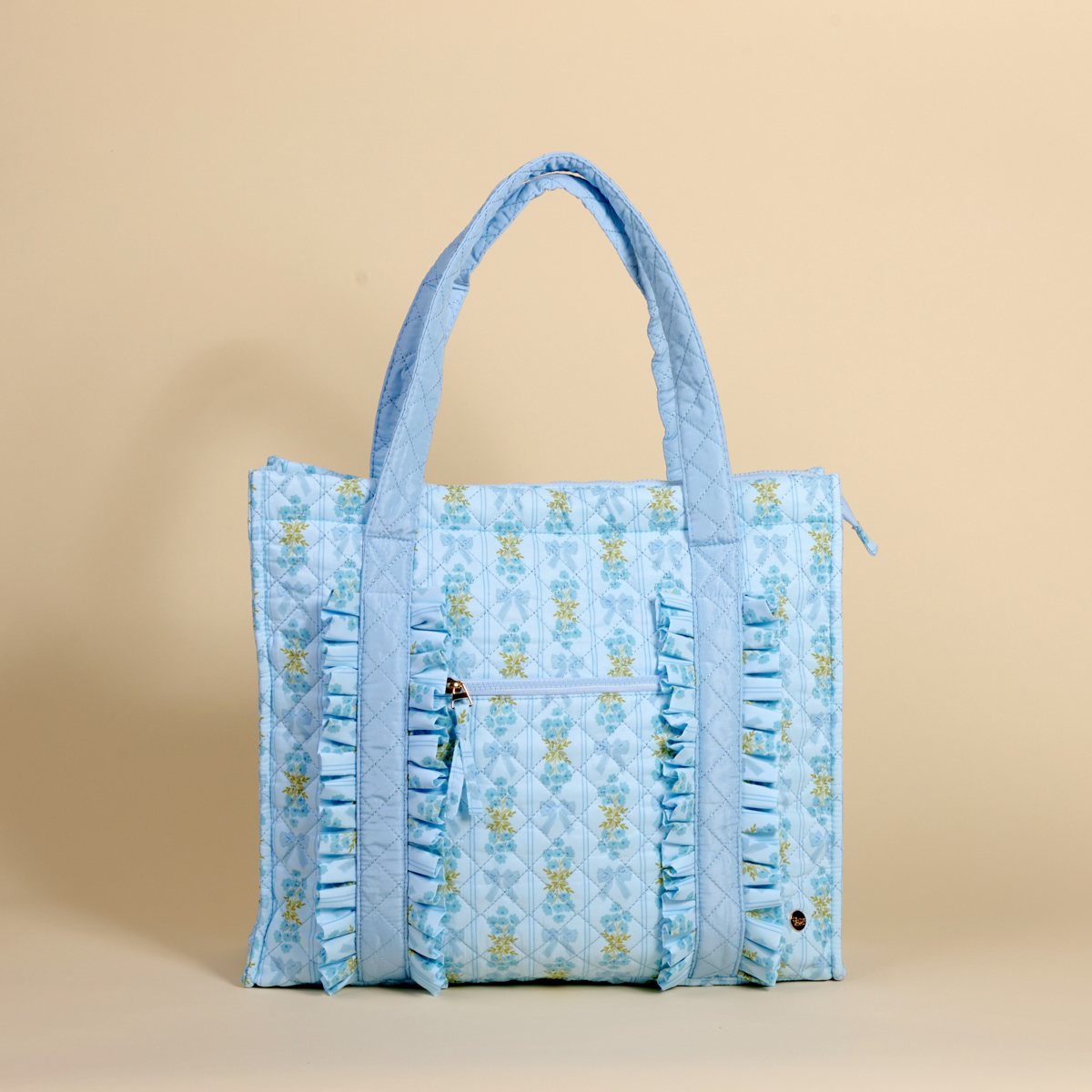 Picture of The Everyday Quilted Tote Bag-Oh So Fancy Blue