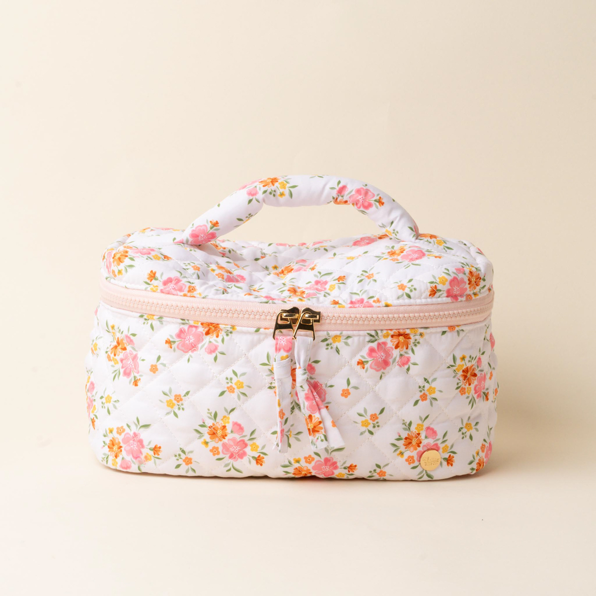 Picture of Glam & Go Quilted Cosmetic Bag-Endless Daydream Cr
