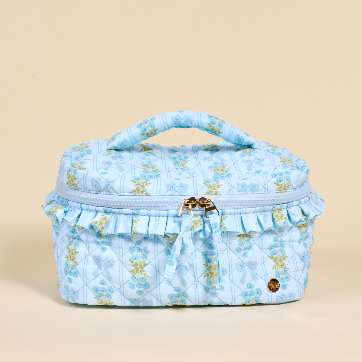 Picture of Glam & Go Quilted Cosmetic Bag-Oh So Fancy Blue