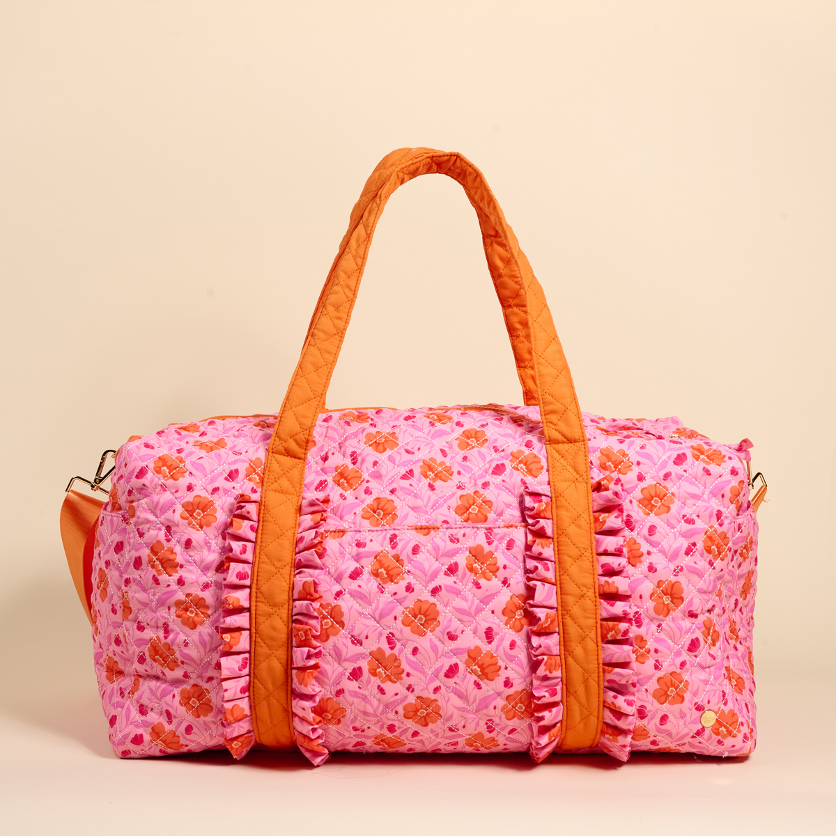 Picture of On-the-Go Quilted Weekender Bag-Poppin' Petals Hot