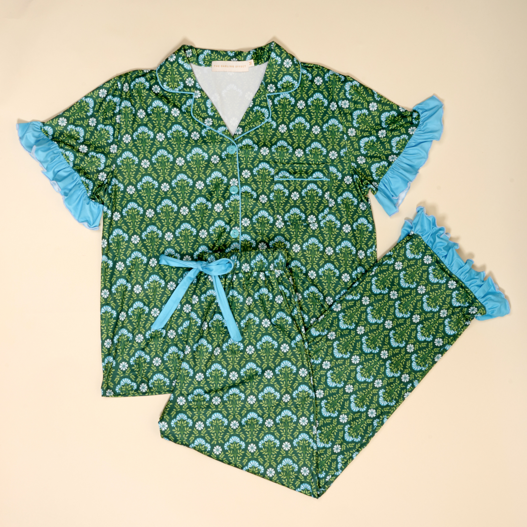 Picture of Slumber Party Pajama Pants Set-S-Everbloom Forest 