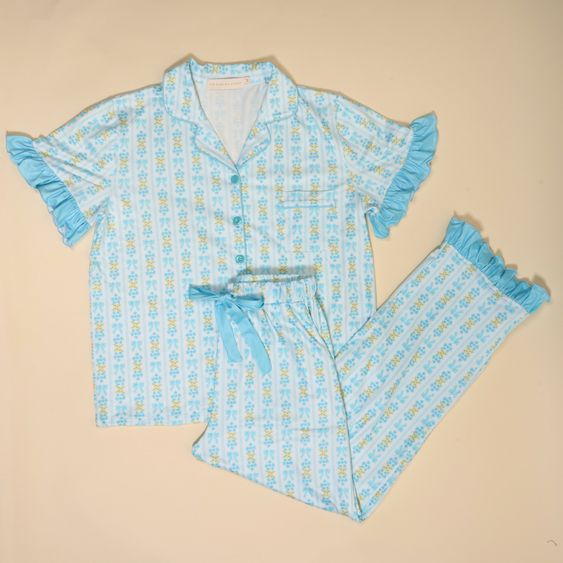 Picture of Slumber Party Pajama Pants Set-M-Oh So Fancy Blue