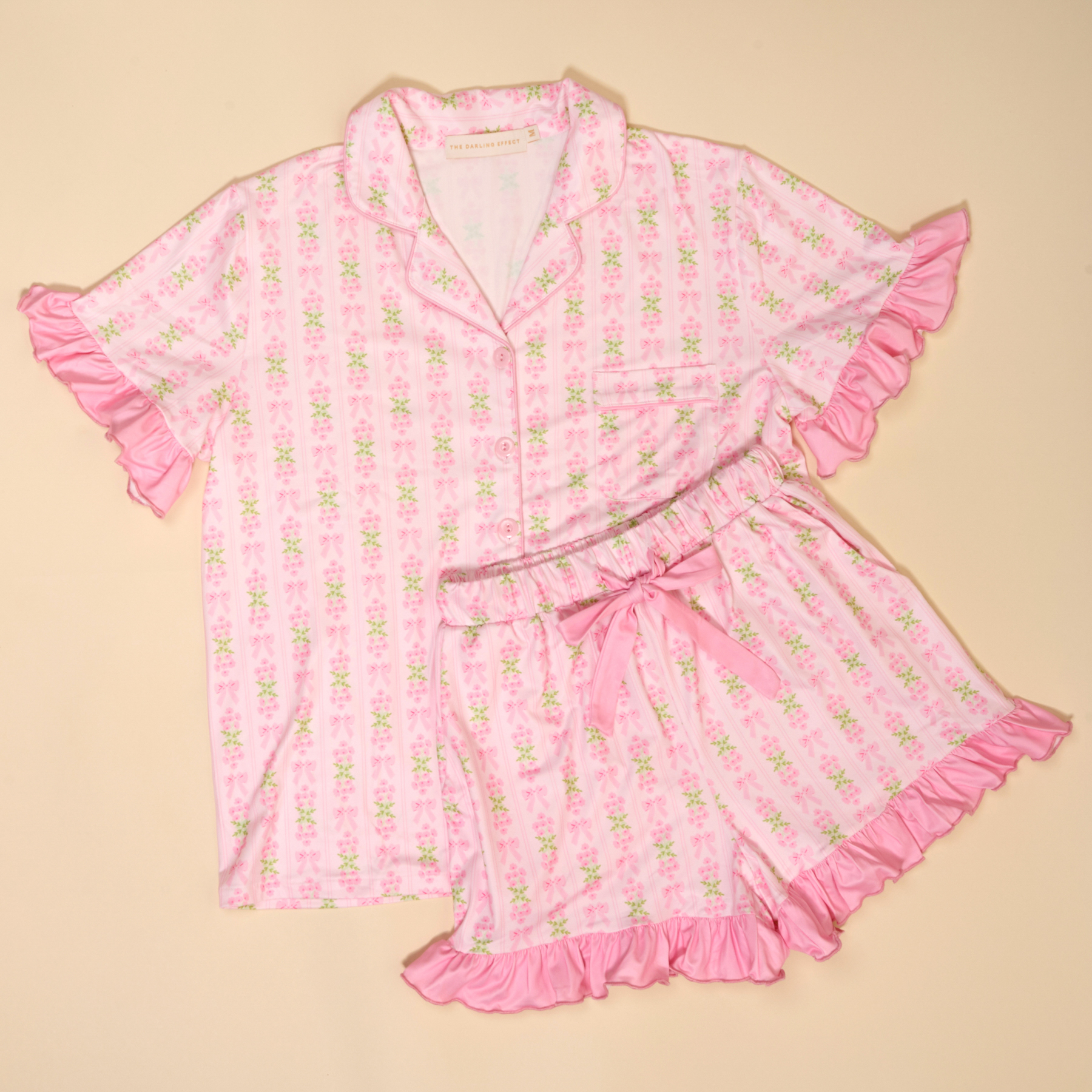 Picture of Slumber Party Pajama Shorts Set-XL-Oh So Fancy Pin