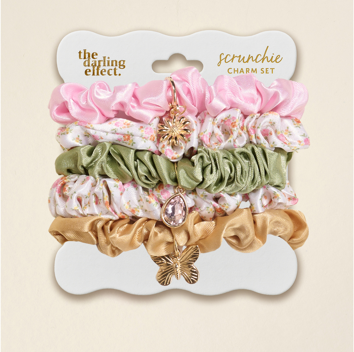 Picture of Scrunchie Charm Set-Endless Daydream Cream