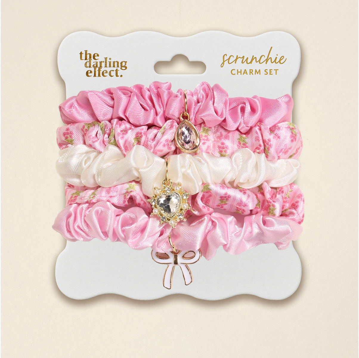 Picture of Scrunchie Charm Set-Oh So Fancy Pink