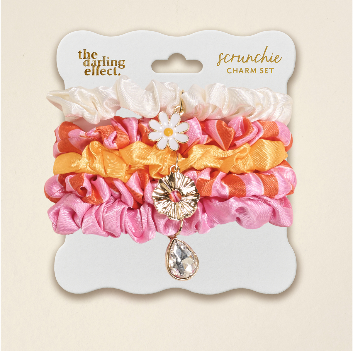 Picture of Scrunchie Charm Set-Sicily Stripes Pink