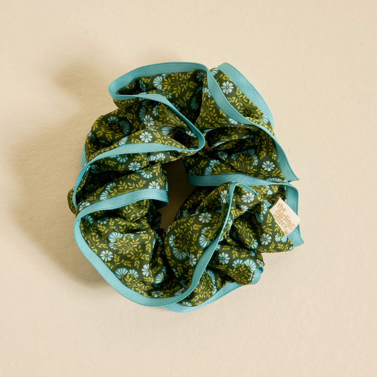 Picture of Ruffle Up Scrunchie-Everbloom Forest Green