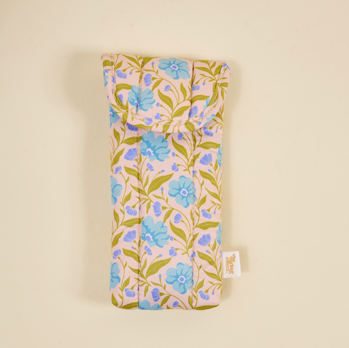 Picture of Puffy Sunglasses Case-Poppin' Petals Aqua