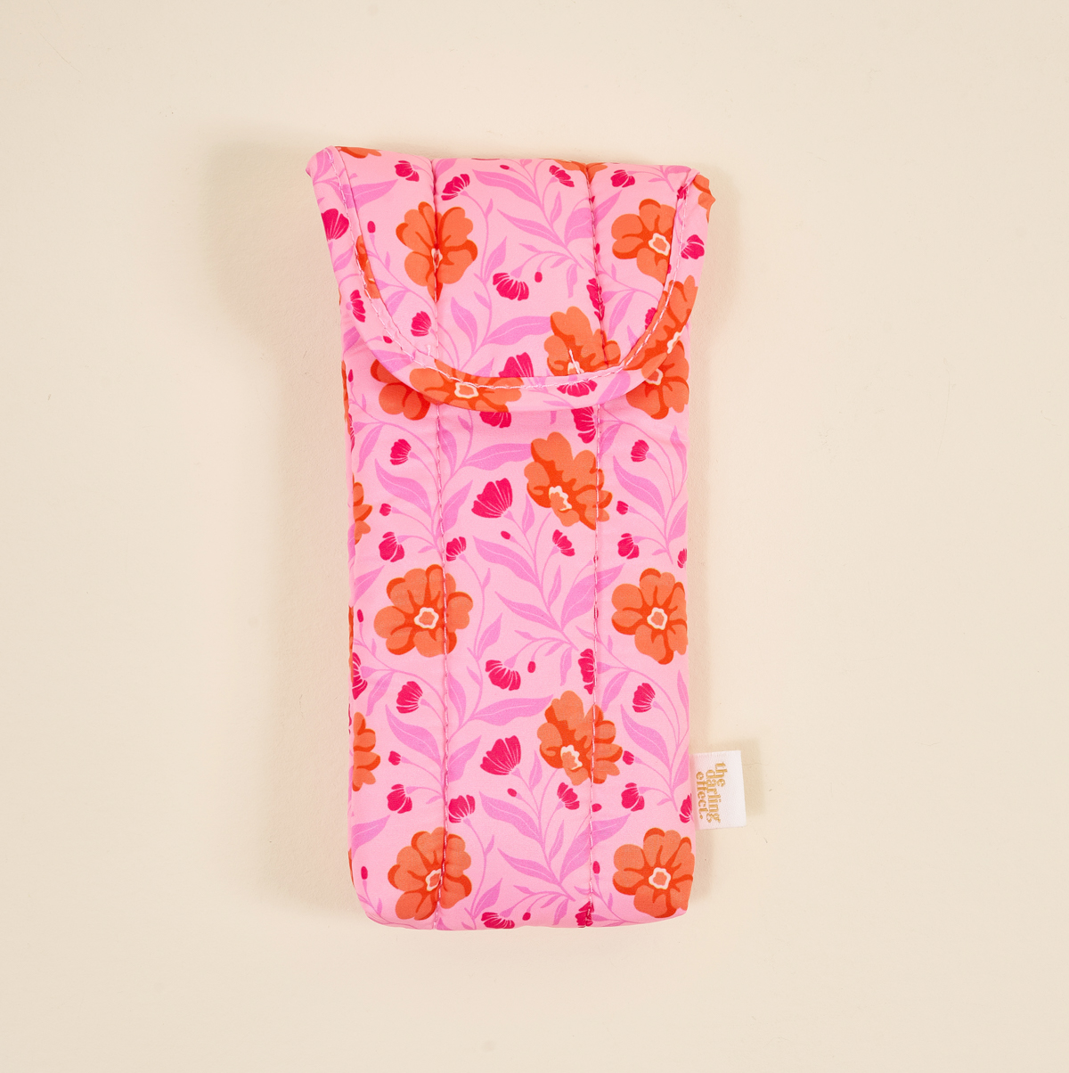 Picture of Puffy Sunglasses Case-Poppin' Petals Hot Pink