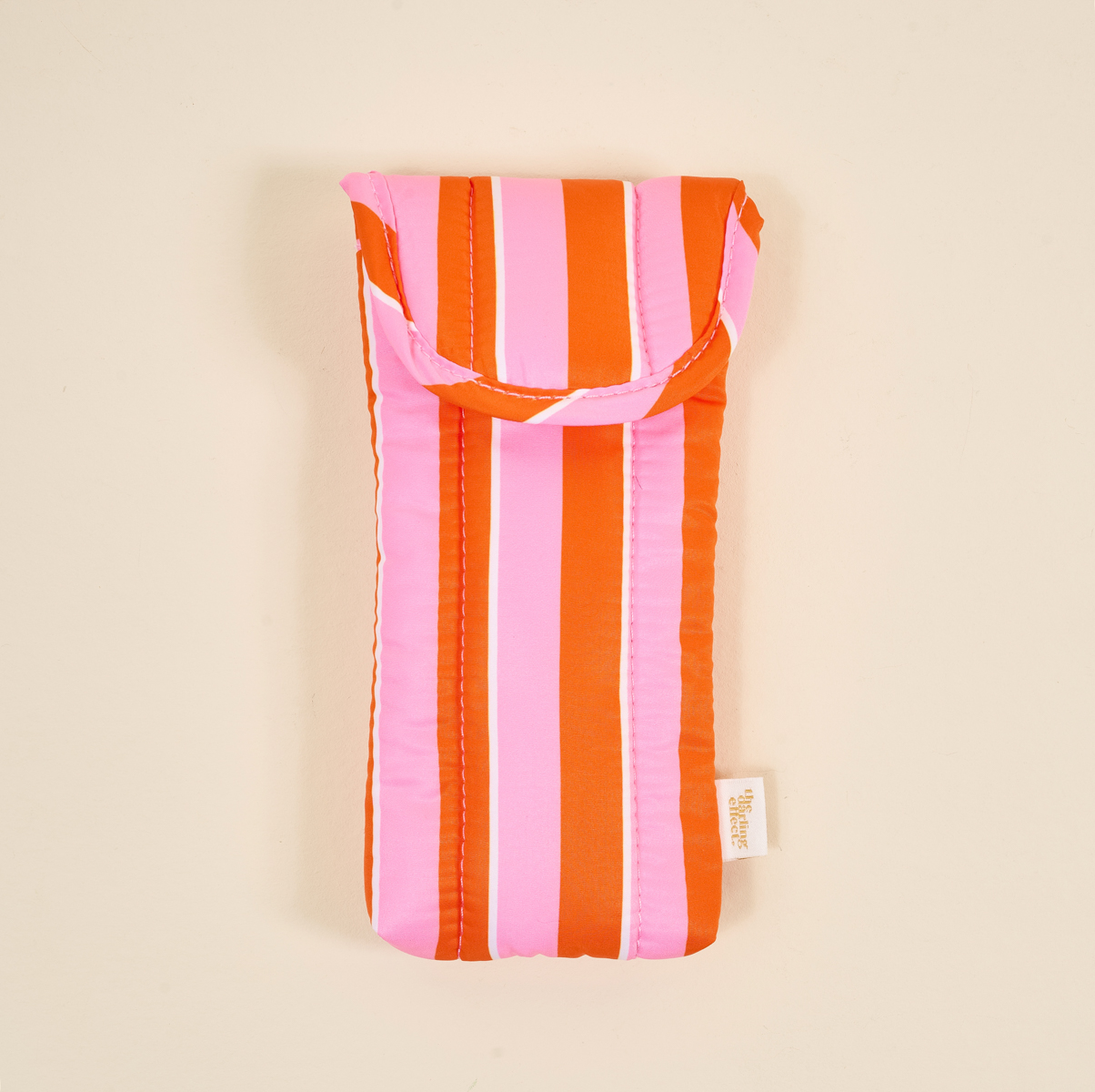 Picture of Puffy Sunglasses Case-Sicily Stripes Pink