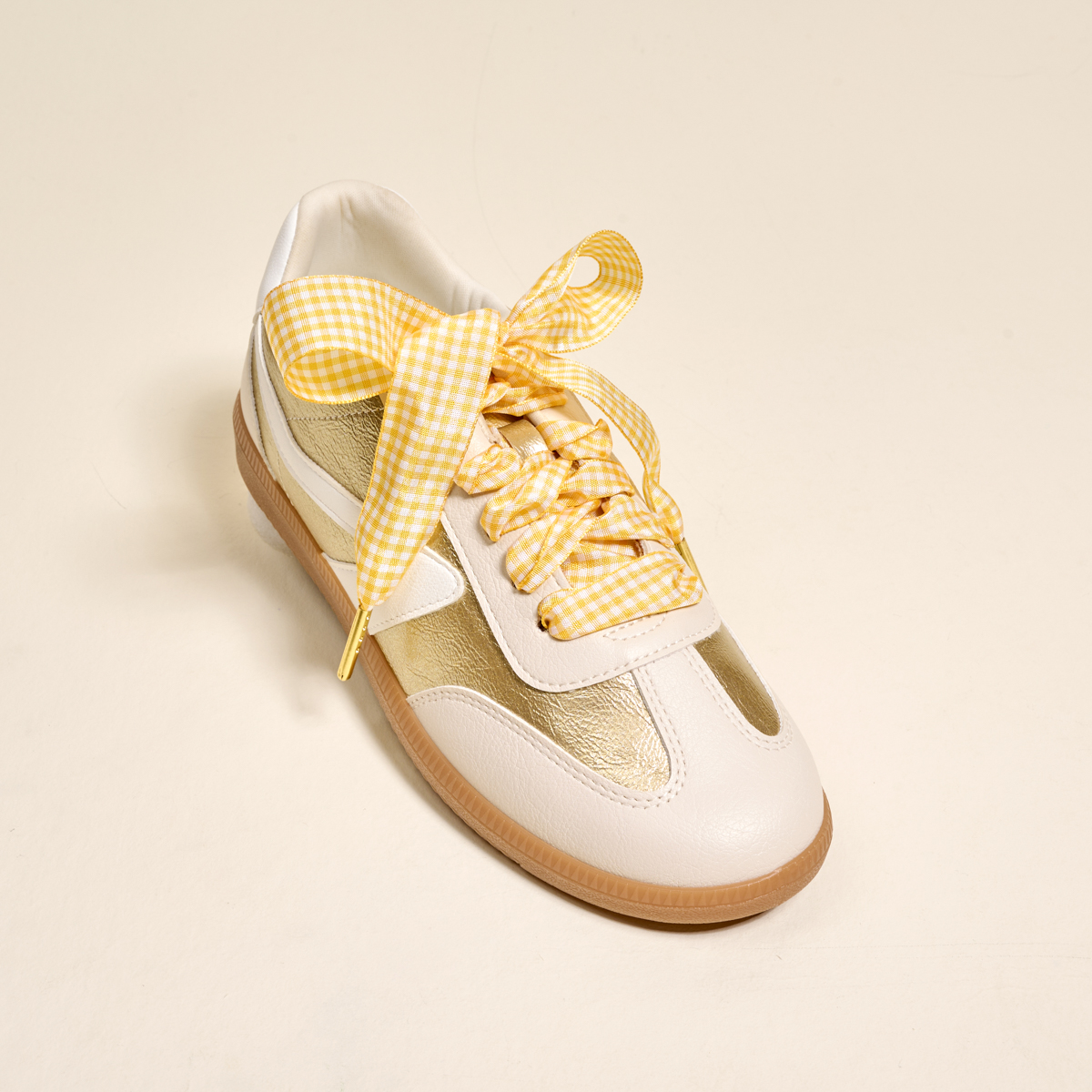 Picture of Step It Up Shoelaces-Gingham Yellow