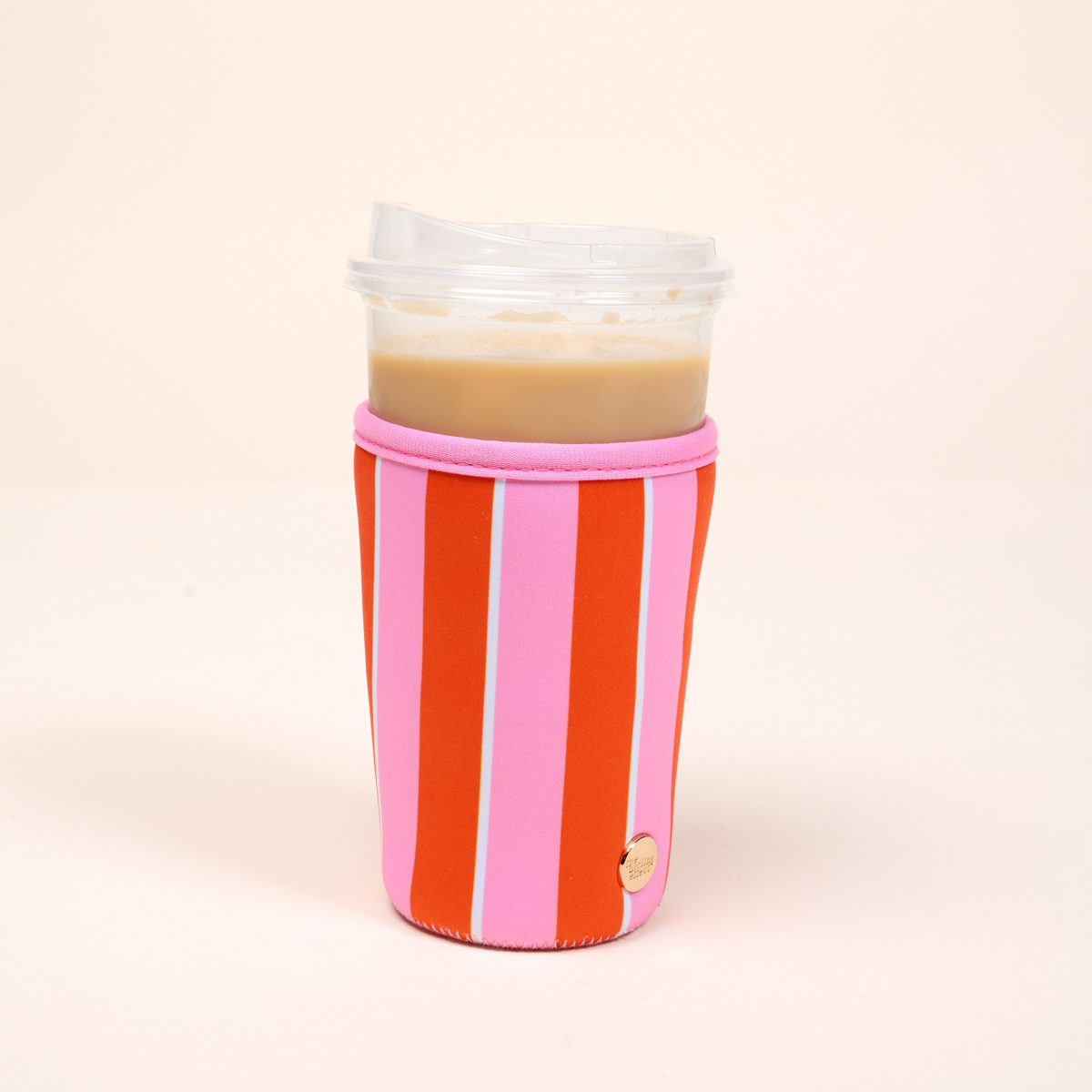 Picture of Sip Savvy Drink Sleeve-Large-Sicily Stripes Pink