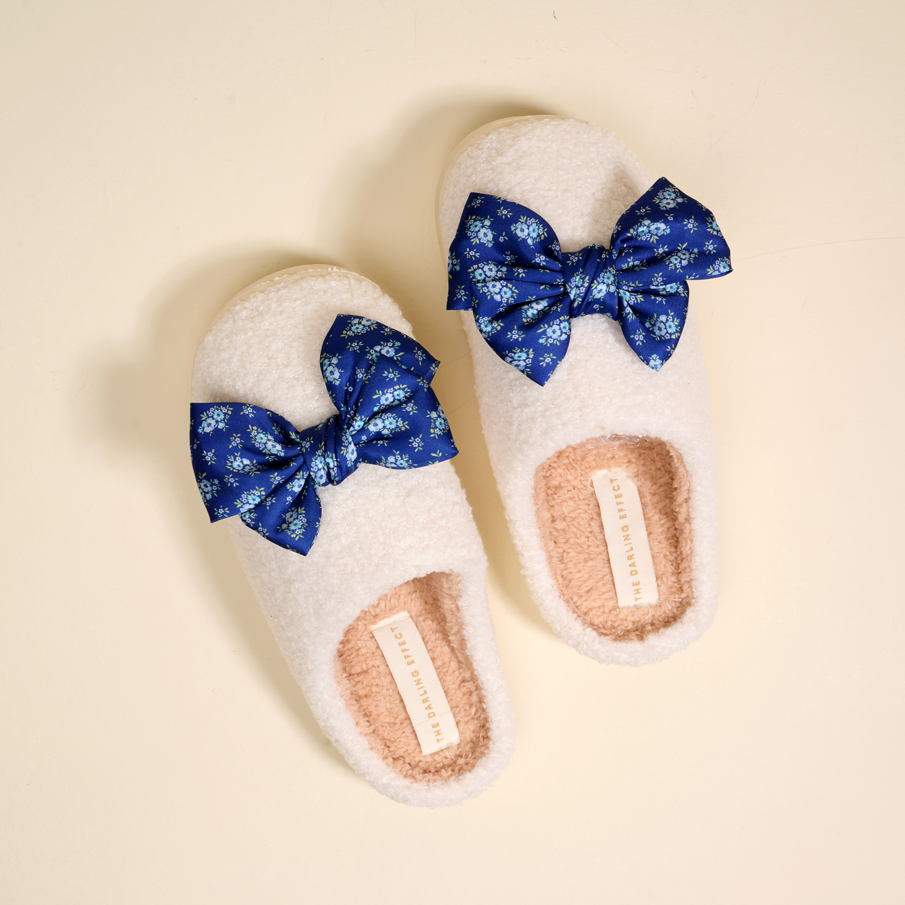 Picture of Fuzzy Slippers-Betty Bow Endless Daydream Navy S/M