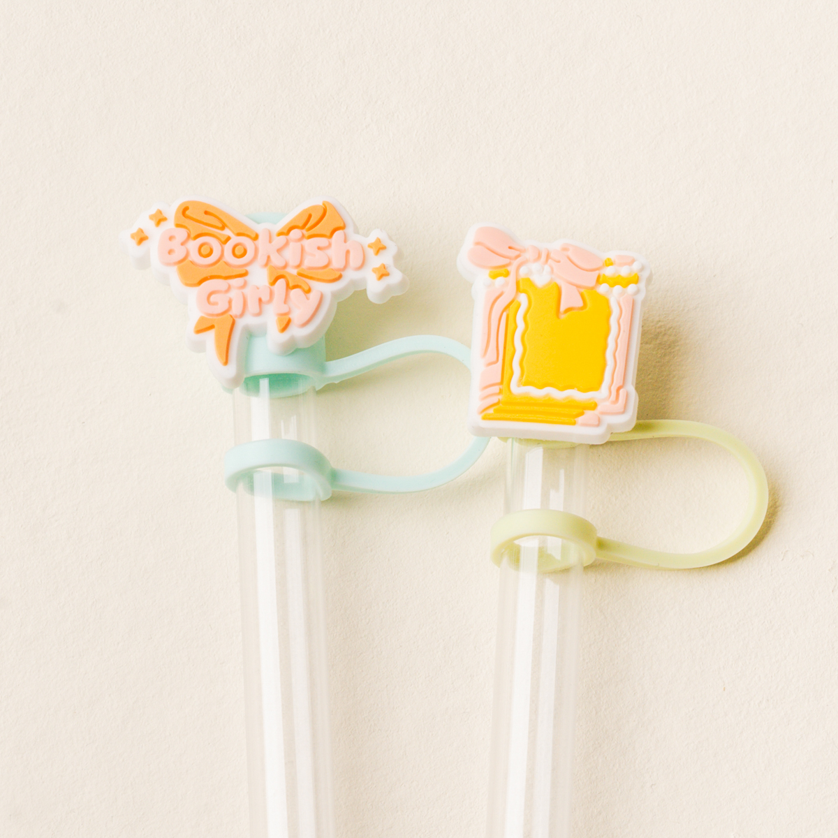 Picture of Straw Topper Set-Bookish Girly