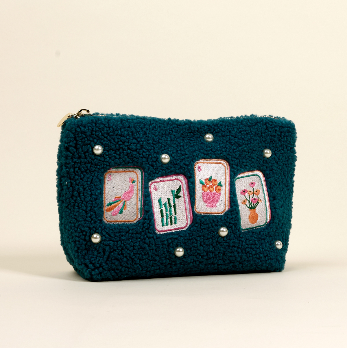 Picture of Teddy Pouch-It's Mahj Time