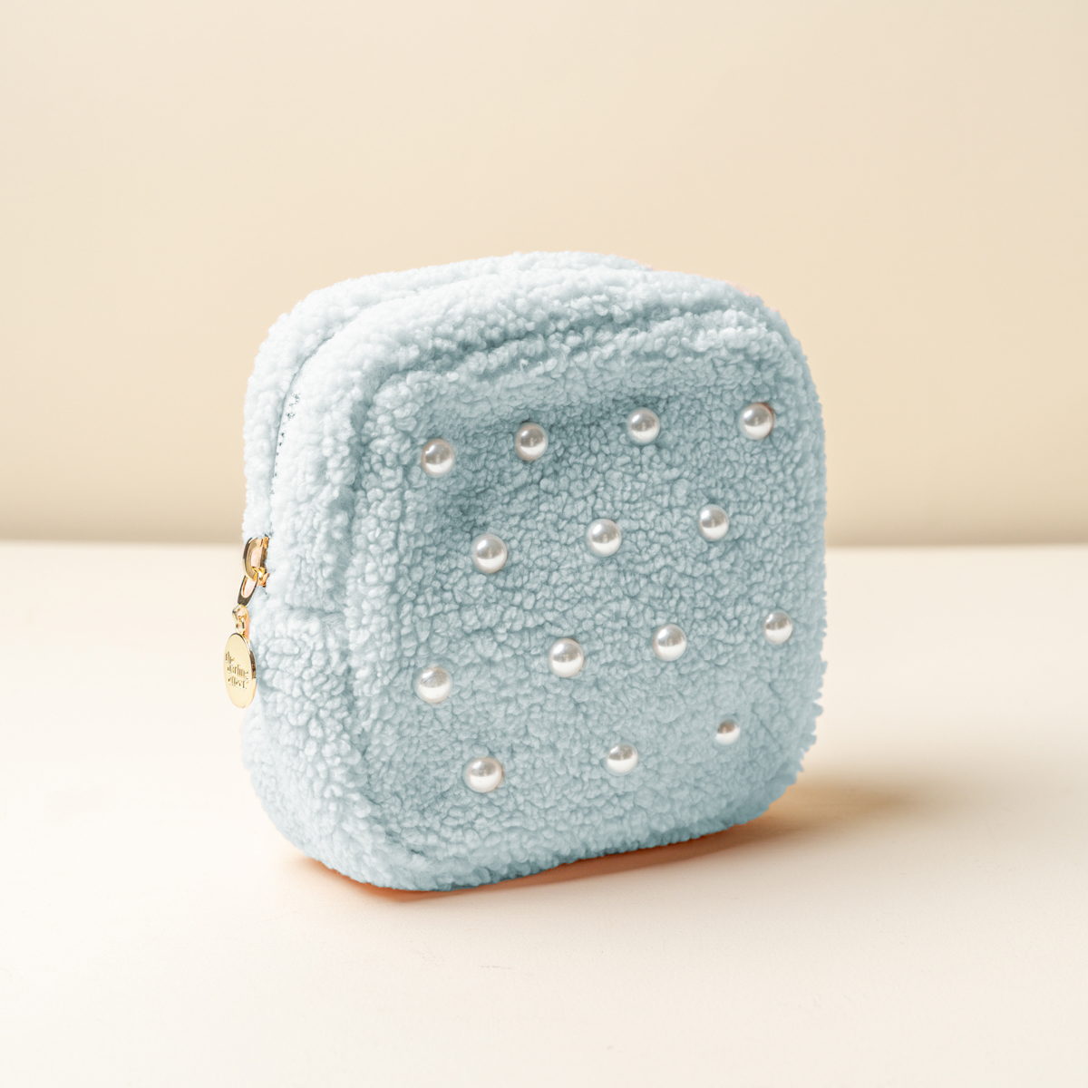 Picture of Teddy Pouch-Square Pearl Blue