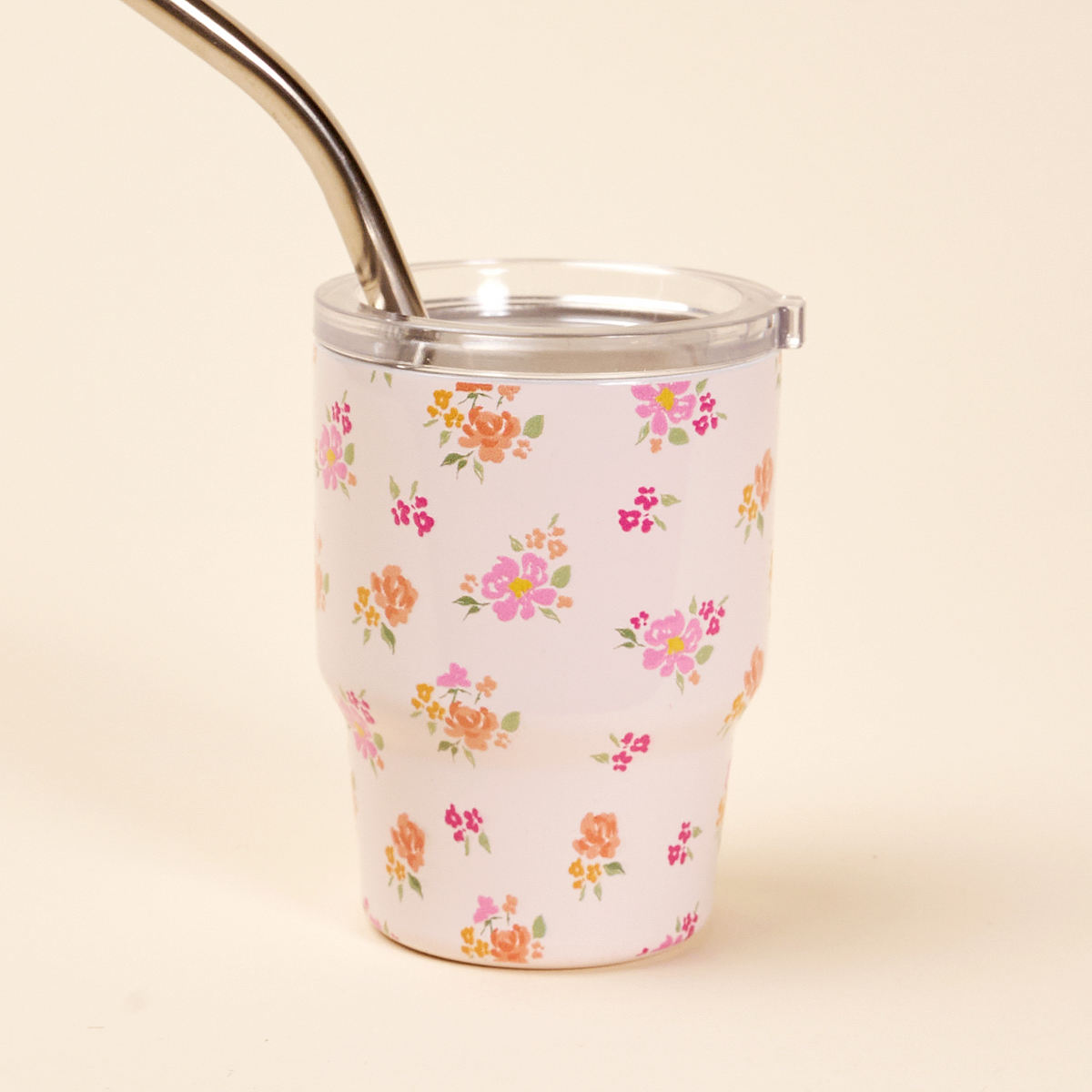 Picture of 2 oz Tiny Tumbler-Dainty Floral Pink