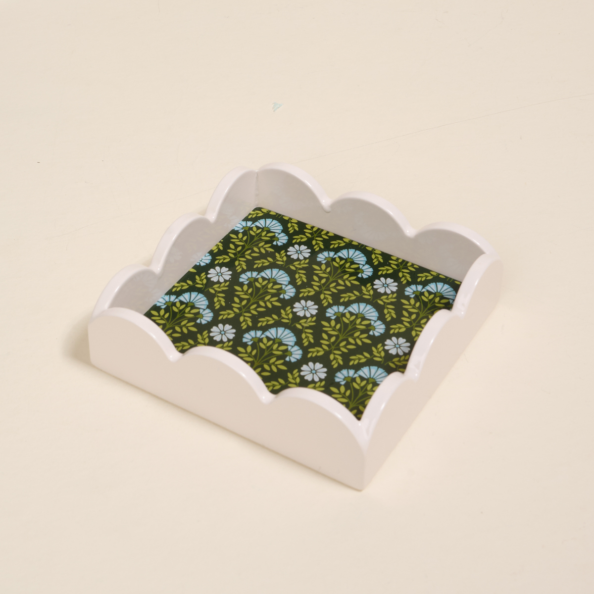 Picture of Scallop Trinket Tray- Everbloom Forest Green