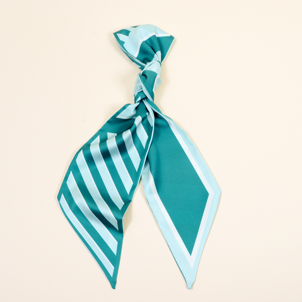 Picture of Twirl & Tie Scarf Accessory-Sicily Stripes Teal