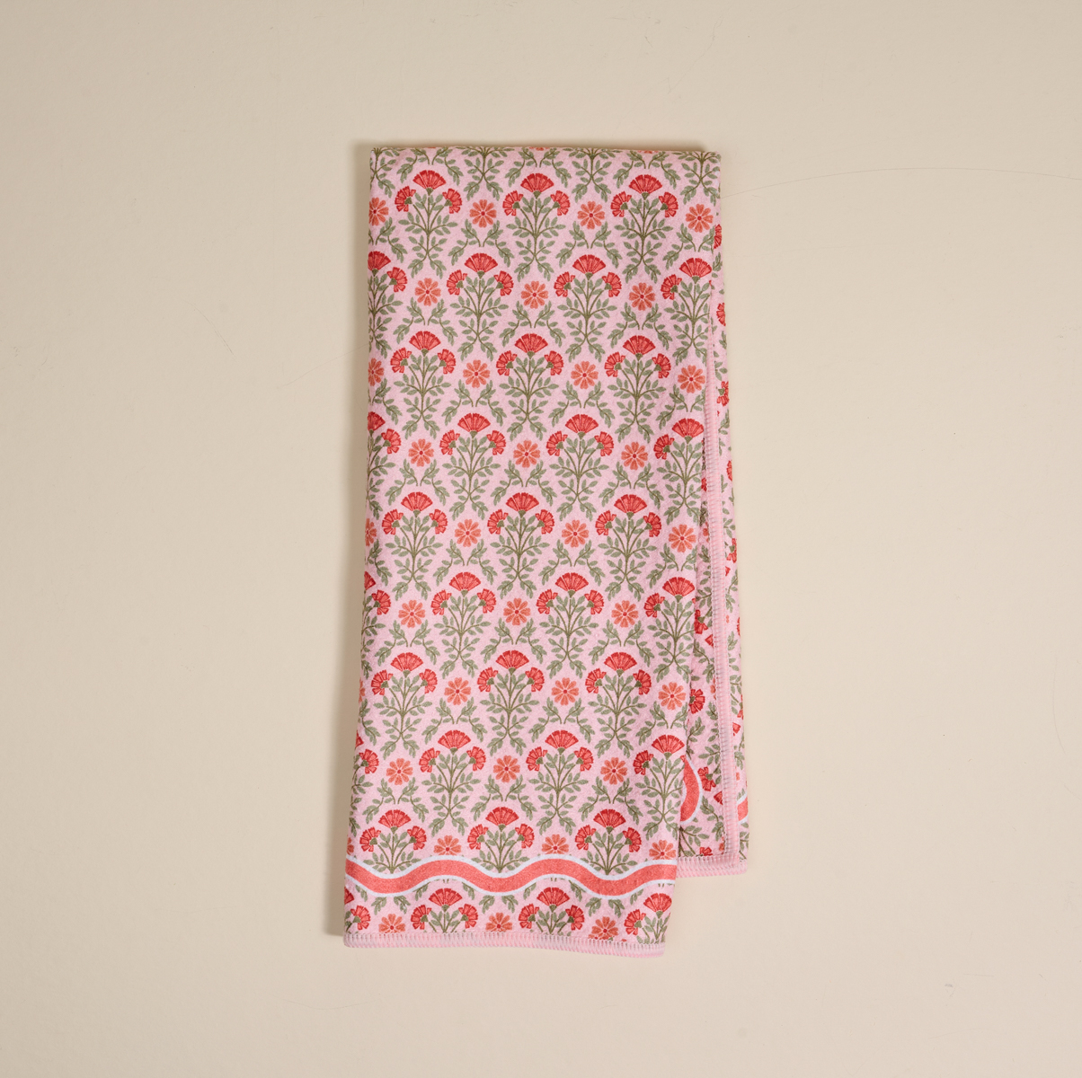 Picture of Waffle Tea Towel-Everbloom Dusty Rose