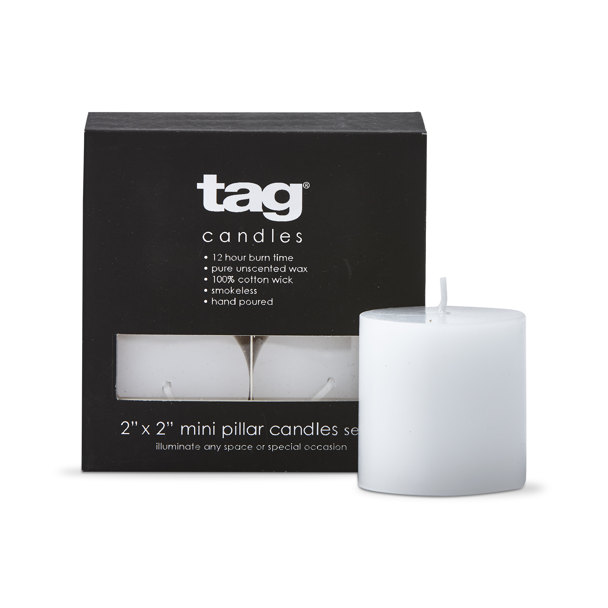 Picture of MINI PILLAR 2x2 CANDLES S/4