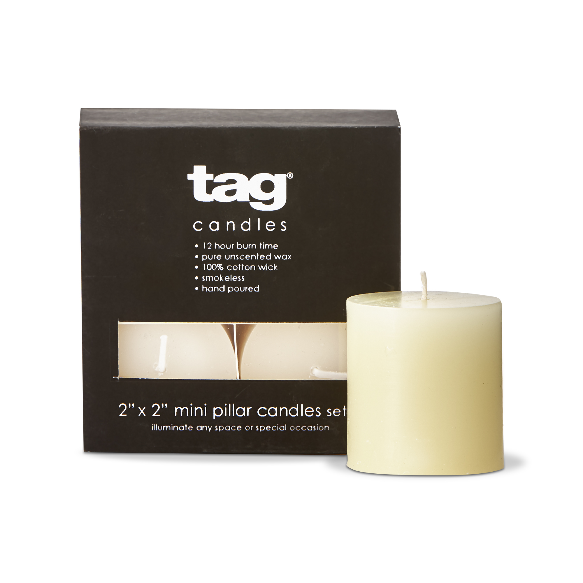 Picture of MINI PILLAR 2x2 CANDLES S/4