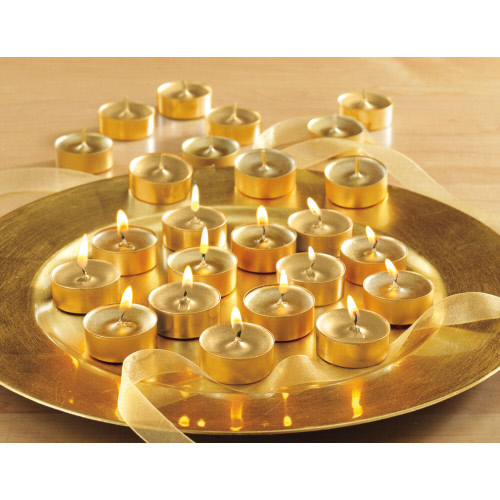 Picture of SHIMMER METALLIC TEALIGHTS S/12