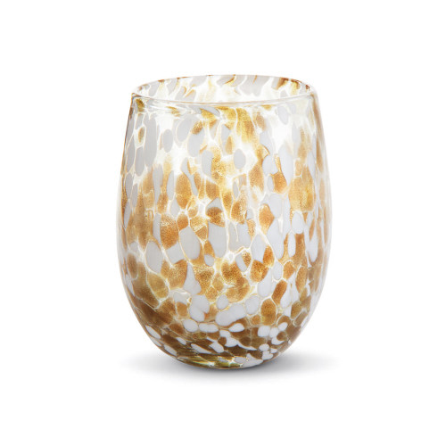 Picture of CONFETTI STEMLESS WINE GLASS GOLD