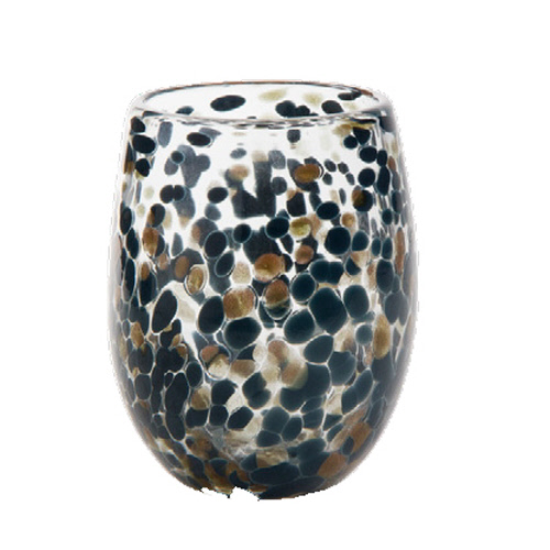 Picture of CONFETTI STEMLESS WINE GLASS BLUE DENIM