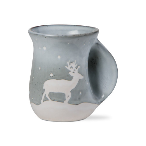 Picture of FALLING SNOW DEER HNDWR MUG