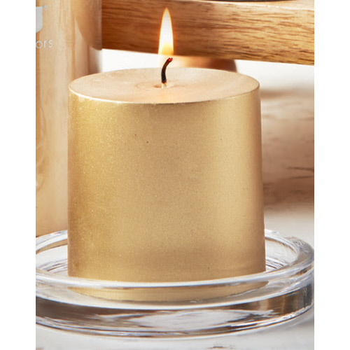 Picture of METALLIC PILLAR CANDLE 3X3