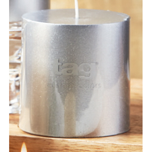 Picture of METALLIC PILLAR CANDLE 3X3
